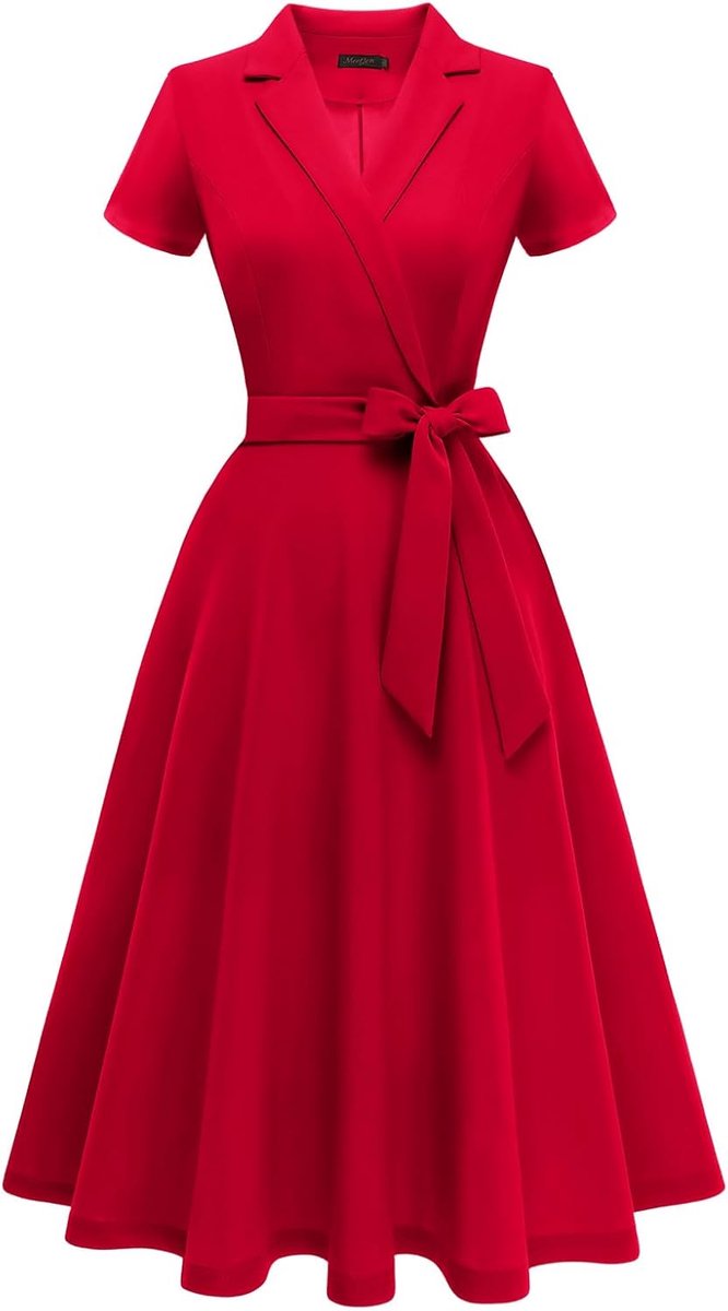 Cocktail Jurk voor Vrouwen Avondfeest Tea Length Swing Semi-Formeel Graduation Guest Jurken