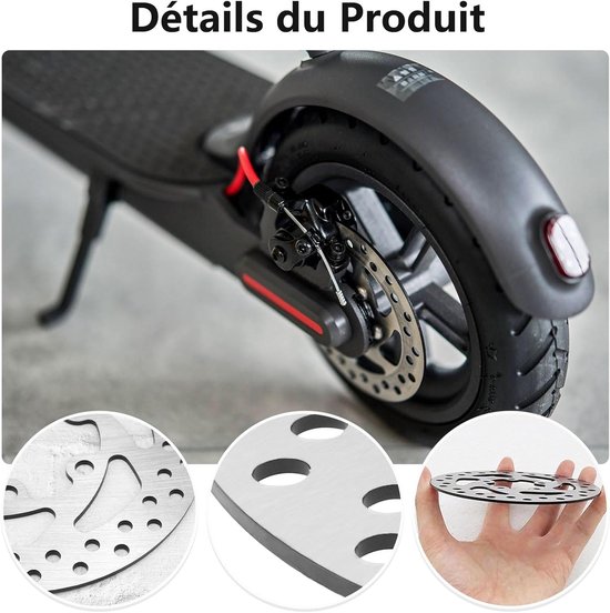140 mm, remschijf elektrische step voor M365 elektrische scooter, remblok voor, compatibel met KUGOO M4/M4 Pro — afbeelding 5