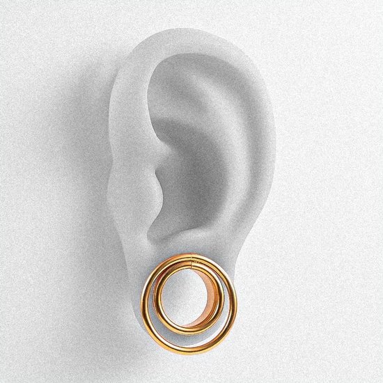 Tunnels Vlees Brancard Double Flared Plugs Meters Coil Rvs Oren Piercing Sieraden voor Mannen Vrouwen 8mm tot 19mm — afbeelding 5