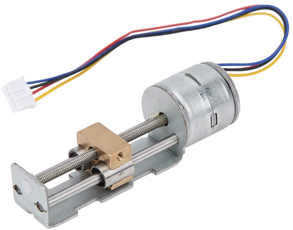 Lineaire Stappenmotor 2-fasen 4-draads met Planetaire Versnellingsbak Sterke en Metalen Schuifaandrijving voor Doe-het-zelf Schuifregelaars Projecten Printers Meetapparatuur