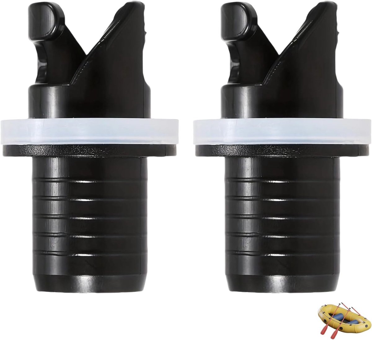 2 stuks ventieladapter, sup-adapter voor compressor, rubberbootpomp, supventieladapter, suppomp, adapter voor autoventiel, luchtmatras, sup compressoradapter voor suppomp, luchtpompadapter