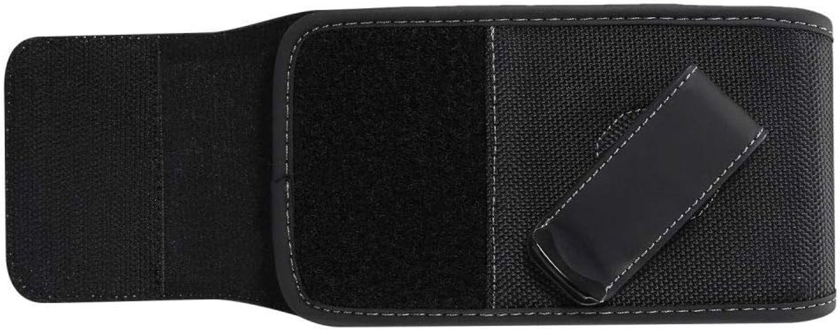 Case Cover Nylon met Draaibare Riem Clip voor GOCLEVER QUANTUM 2 500 RUGGED - Zwart