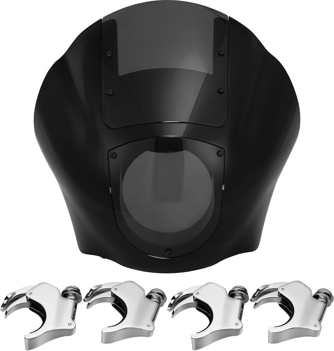 Kwart Kuip Rook Voorruit 49mm Vork Klem Past voor Dyna FLST Sportster XL 883 1200
