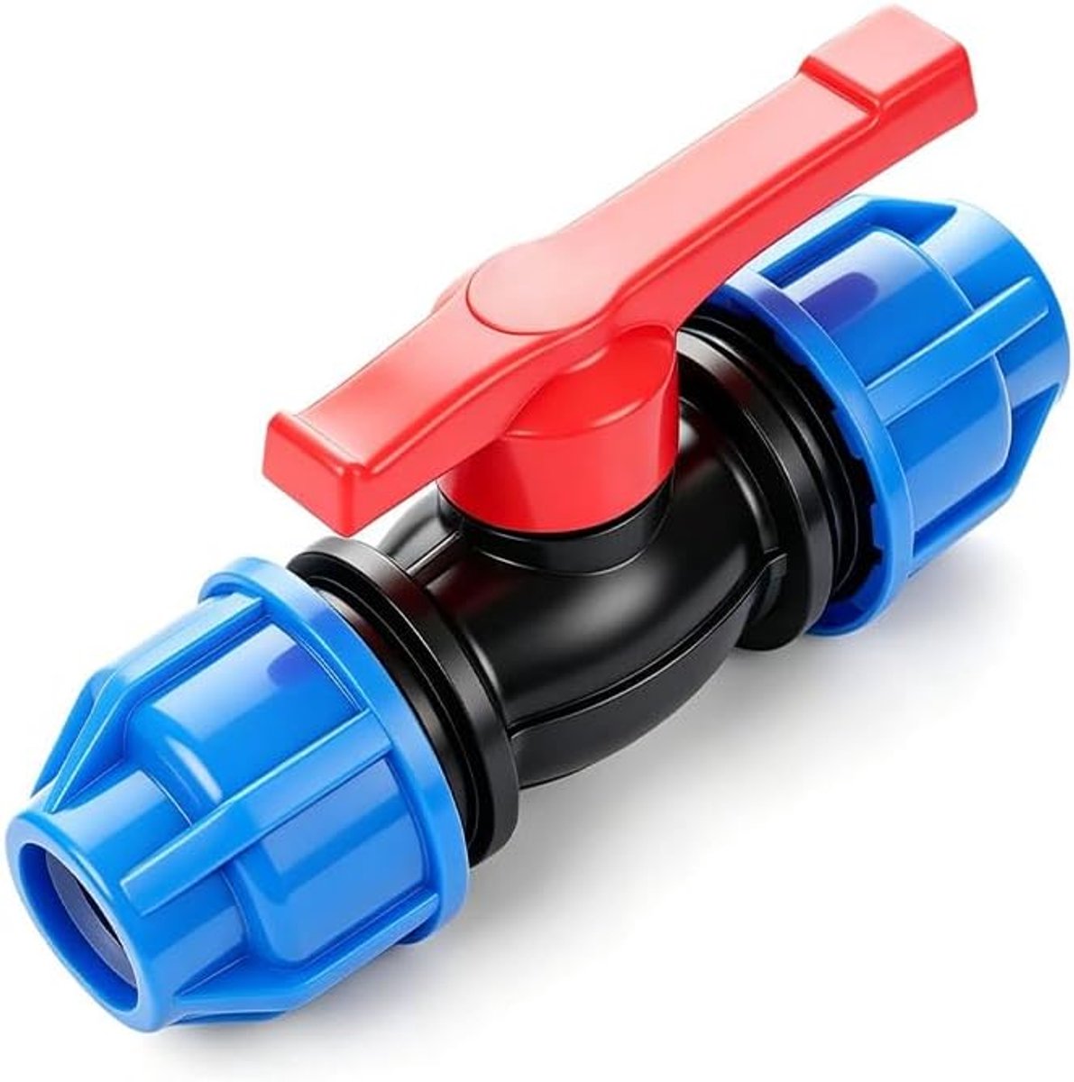 Waterventiel met compressie, 20 mm, 25 mm, 32 mm, voor irrigatie, lengte 140-160 mm