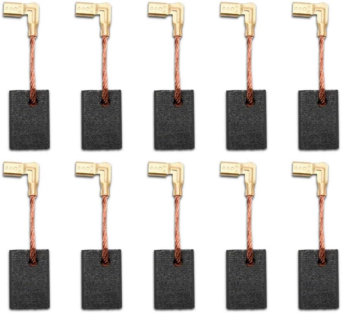 10 stuks reservekoolborstels voor elektrische haakse slijpers