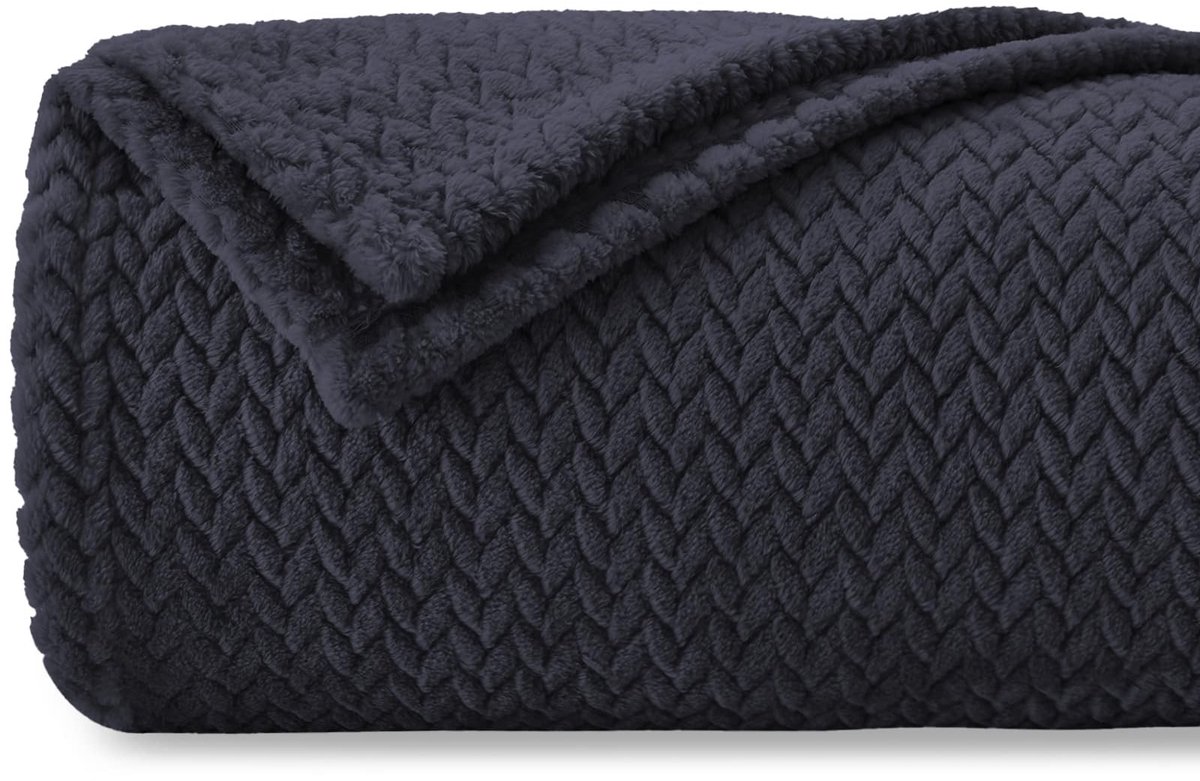 Elzusha - Extra Zachte Fleece Deken 130x150cm Blauw - Oeko-TEX Gecertificeerd