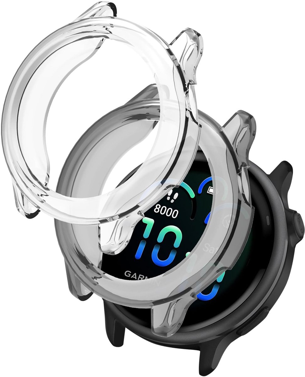 SolidKeus - Beschermhoes voor Garmin Vivoactive 6, Schokbestendig en Anti-Kras