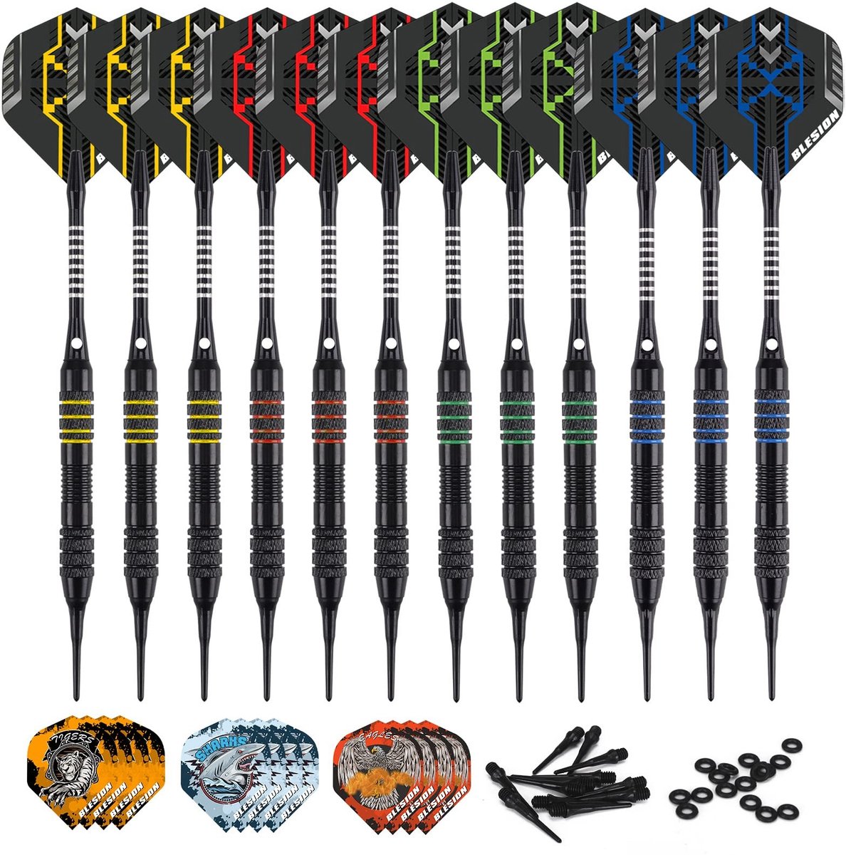 SolidKeus - Professionele Dart Flights Set voor Elektronische Dartborden