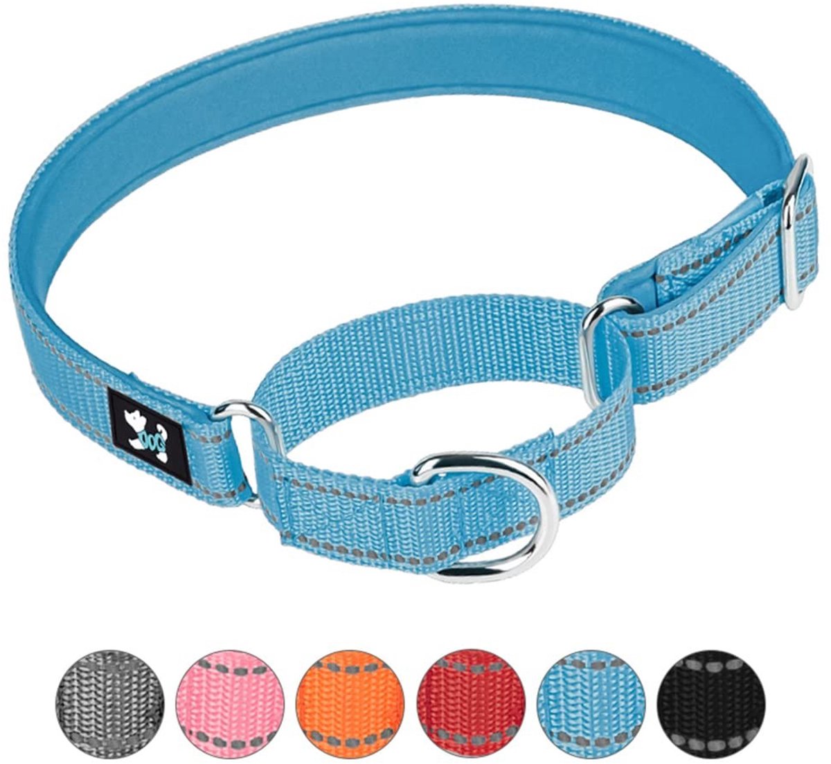 SolidKeus - Verstelbare Martingale Hondenhalsband voor Kleine, Middelgrote en Grote Honden (S, Blauw)