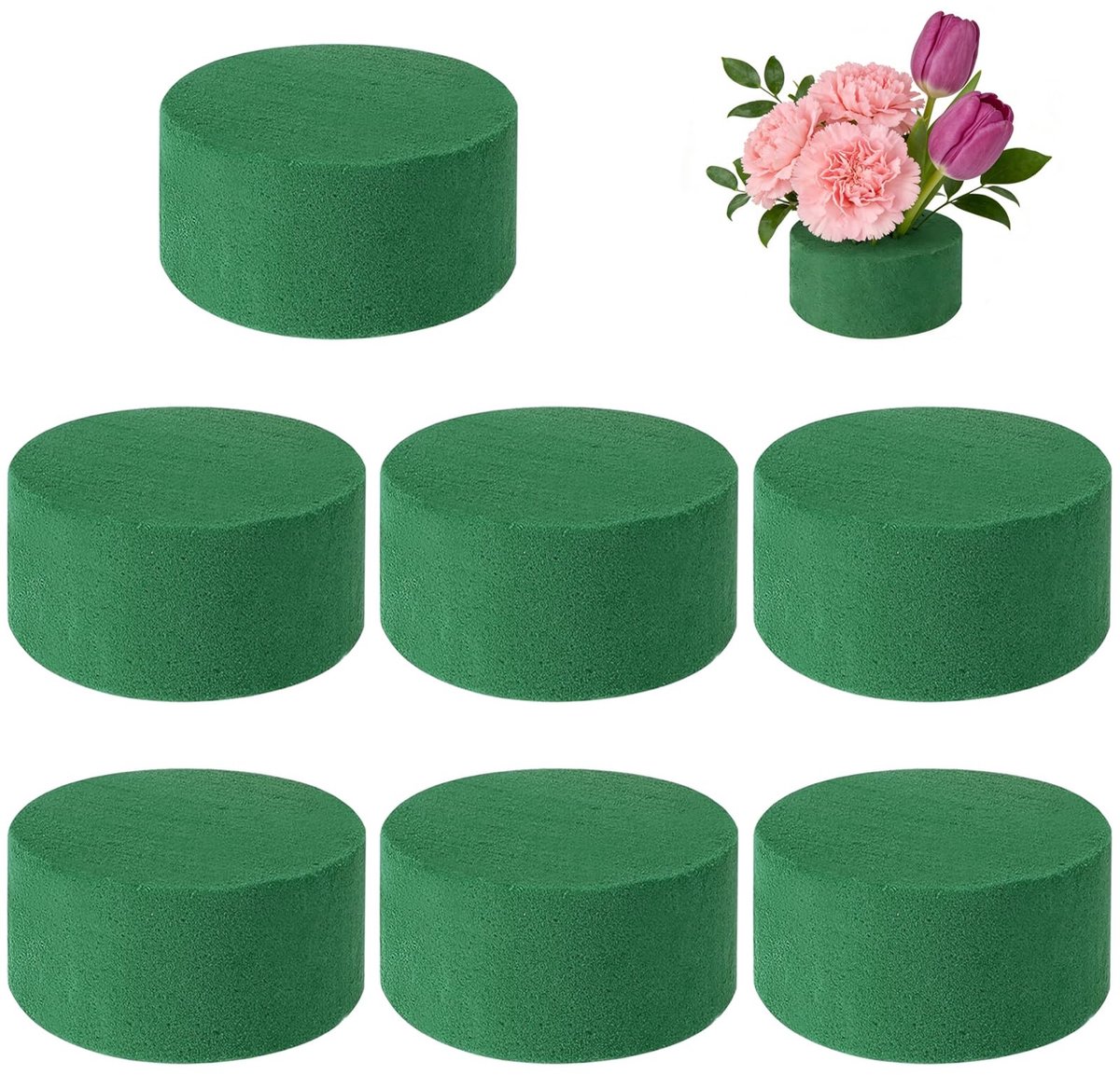 SolidKeus - Set van 8 Bloemenschuim Nat Steekmassa Ringen voor Bloemstukken