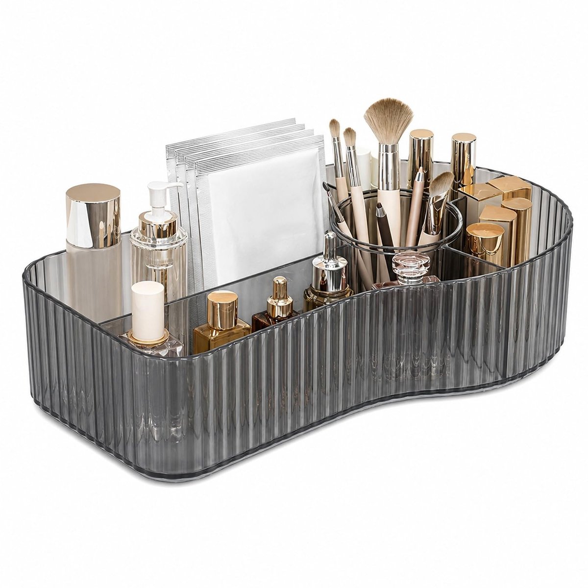 SolidKeus - Grote Make-up Organizer met 5 Vakken voor Cosmetica