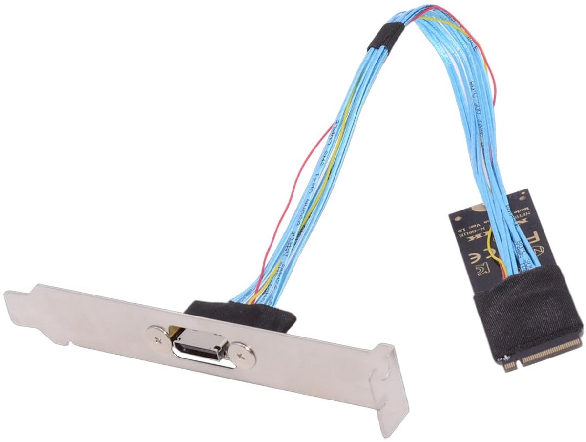 SolidKeus - M.2 M-Key naar Oculink Host Kabel met Beugel