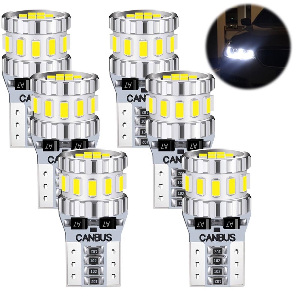 SolidKeus - Set van 6 LED Binnenlampen voor Auto
