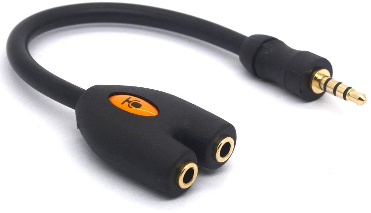 SolidKeus - 3.5mm Headphone Microfoon Splitter Y Kabel