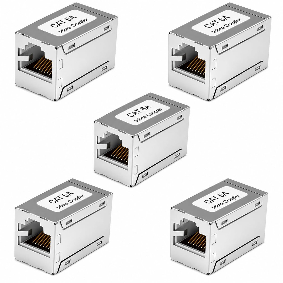 SolidKeus - 5 Stuks RJ45 Couplers voor Ethernet Netwerkverbindingen