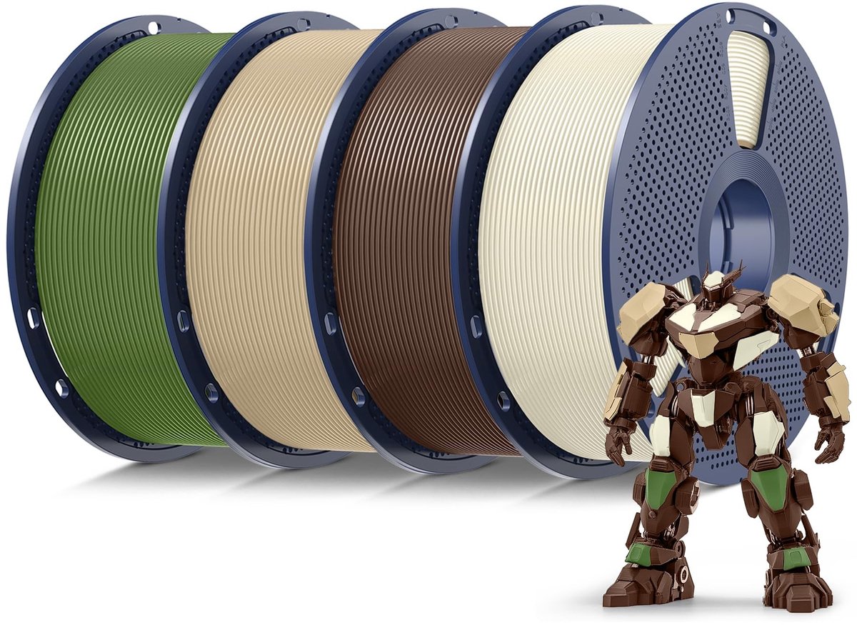 SolidKeus - PLA 3D Printer Filament 1.75 mm, 4 kg in Diverse Kleuren