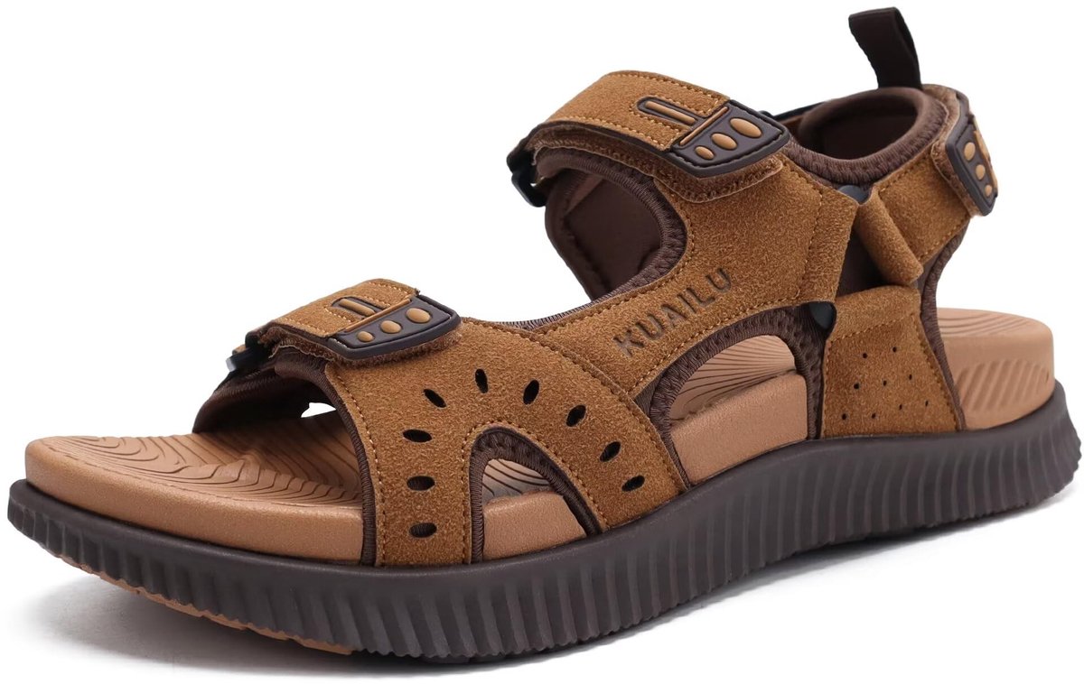 SolidKeus - Wandelsandalen voor Mannen met Bogensteun en Comfortabel Kussen