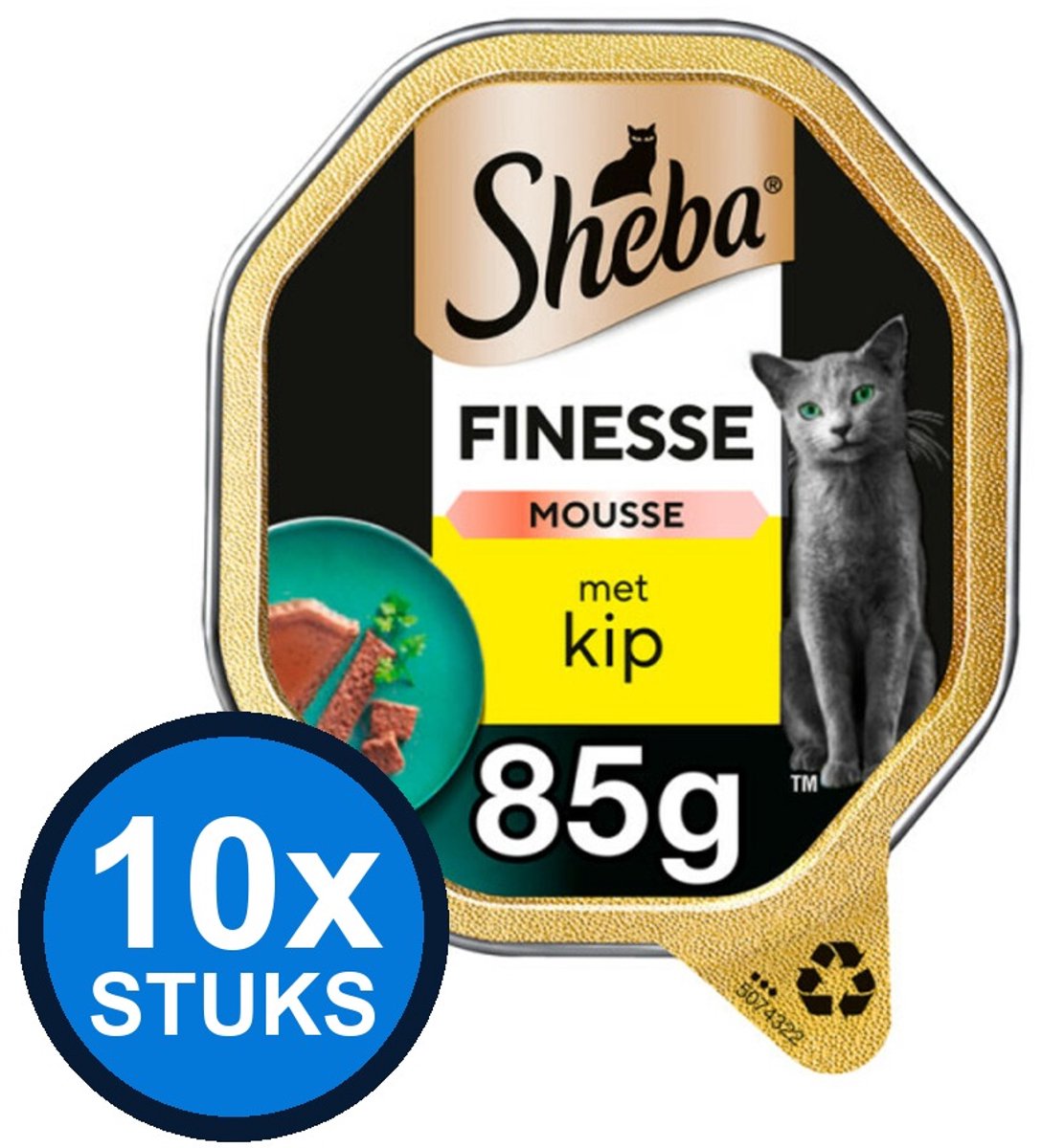 Sheba Sheba - Finesse Mousse Kip - Kattenvoer Natvoer - 85g