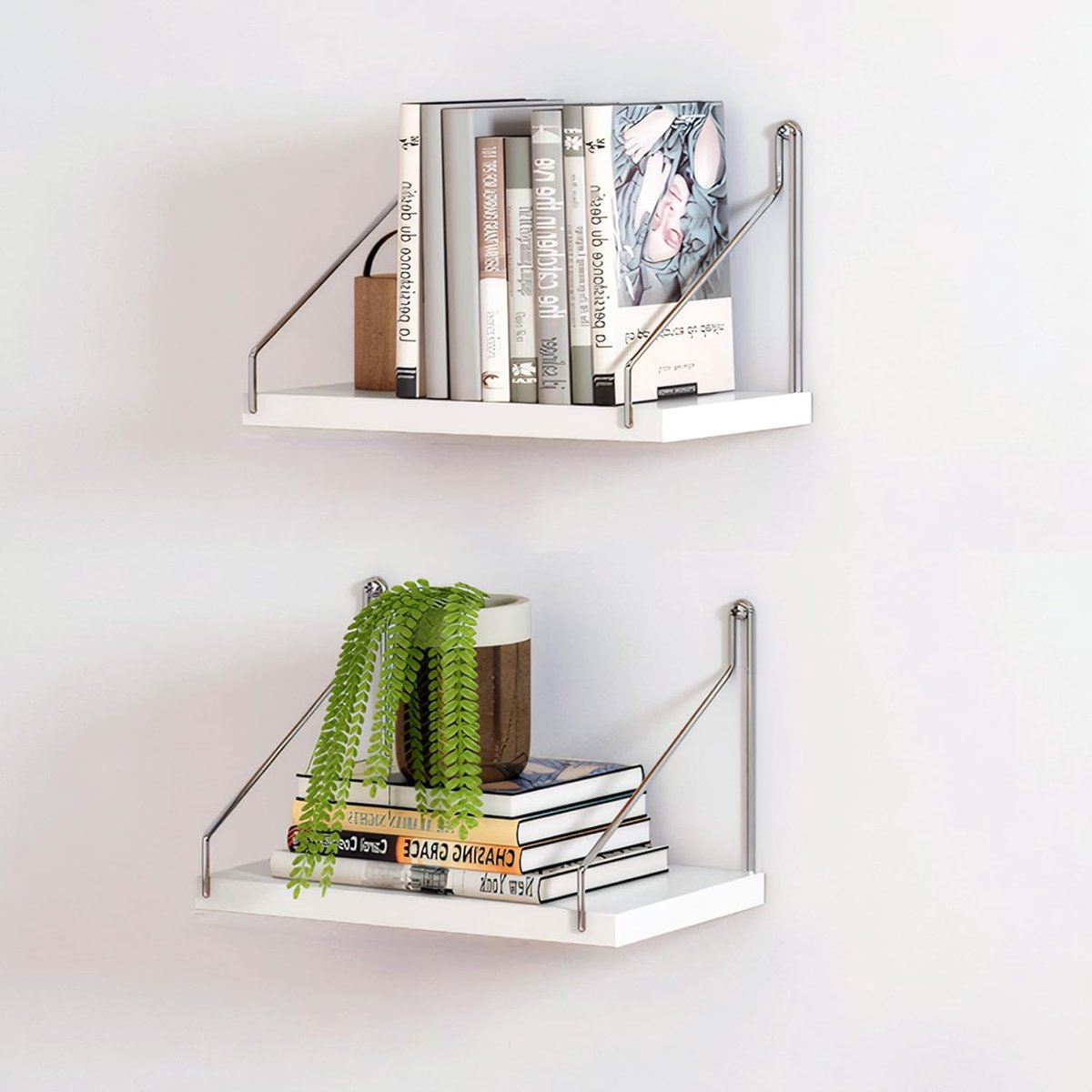 Zwevende planken wandgemonteerde plank, houten zwevende planken voor wanddecoratie, moderne decoraties accessoires voor slaapkamer, woonkamer, badkamer, keukenopslag en