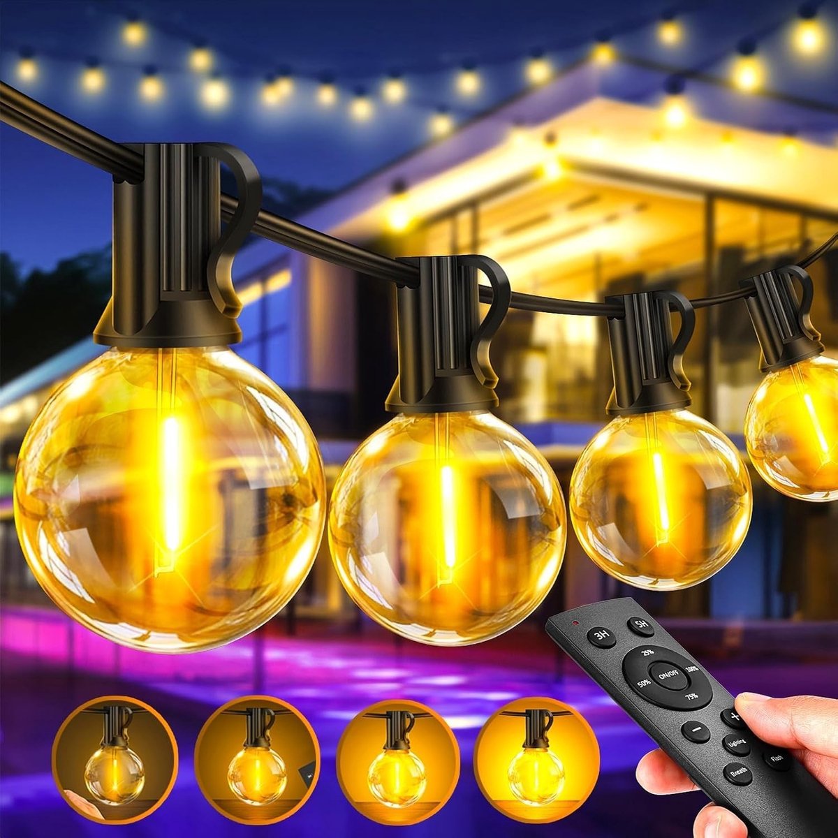 LED Lichtketting voor Buiten - Warmwit - 30 m - Weerbestendige Dimbare Verlichting - Voor Tuin, Balkon en Feesten
