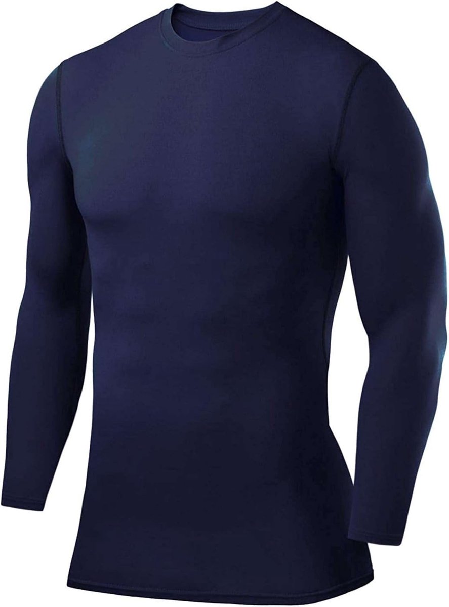 Compressietop met Lange Mouwen en Ronde Hals voor Heren en Jongens