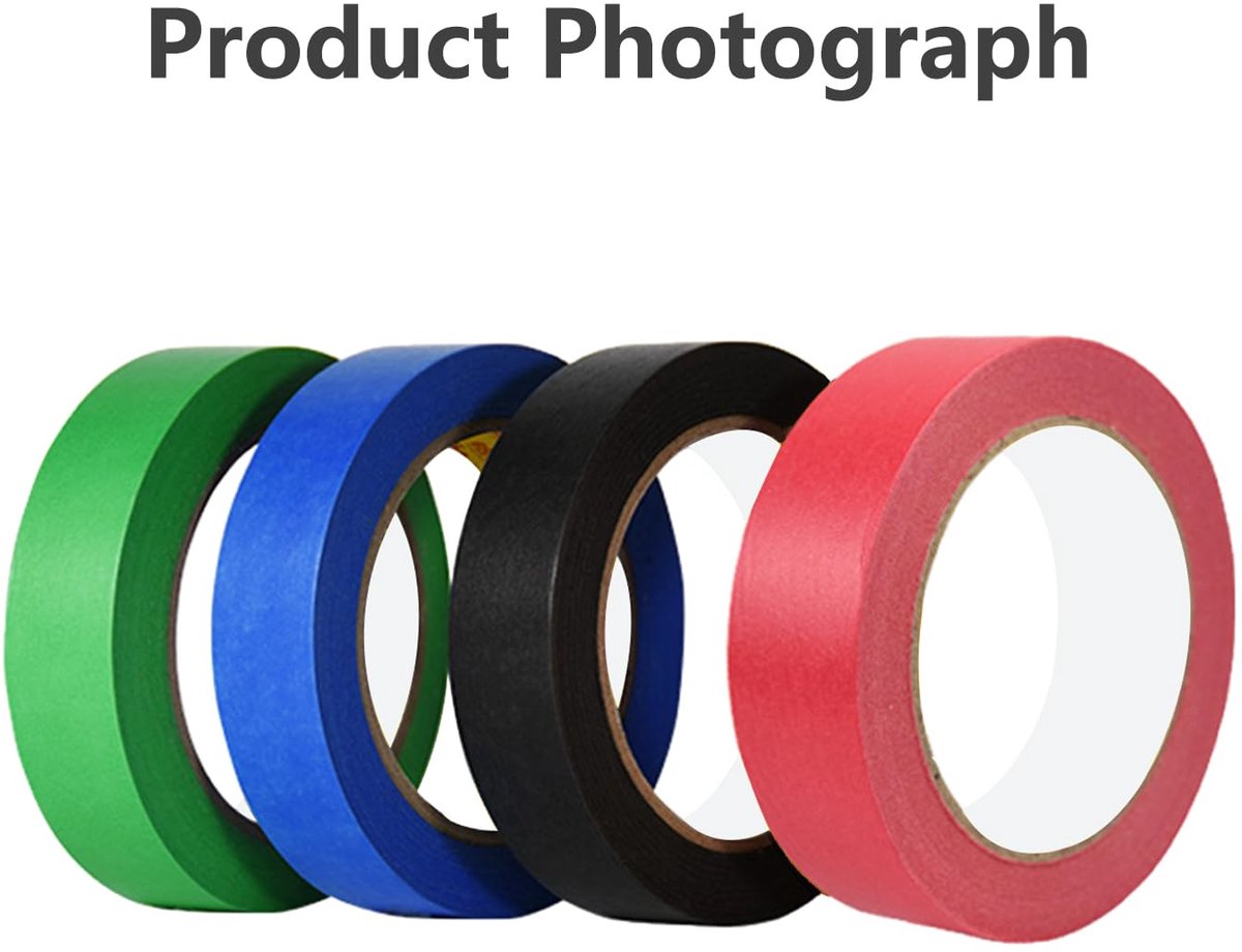 2 Rollen Afplakband Schilderen, 24 mm x 50 m Masking Tape, Schilderstape, Maskeertape, voor Schilderwerk, Renovaties, Knutselwerk, Blauw