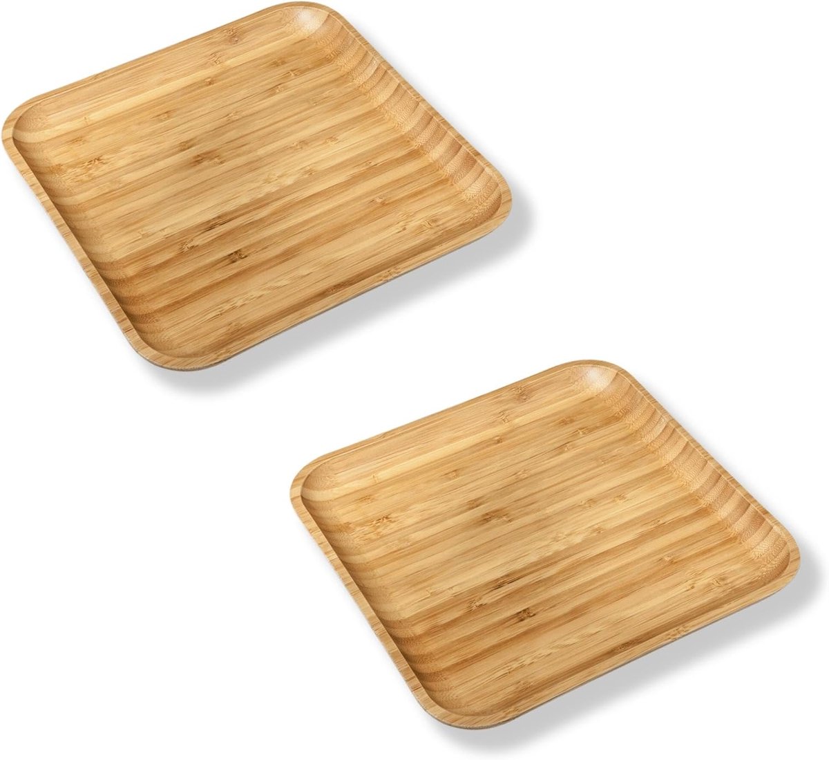 Wilmax Bamboe Bord Vierkant - 20.5 x 20.5 cm - Hout