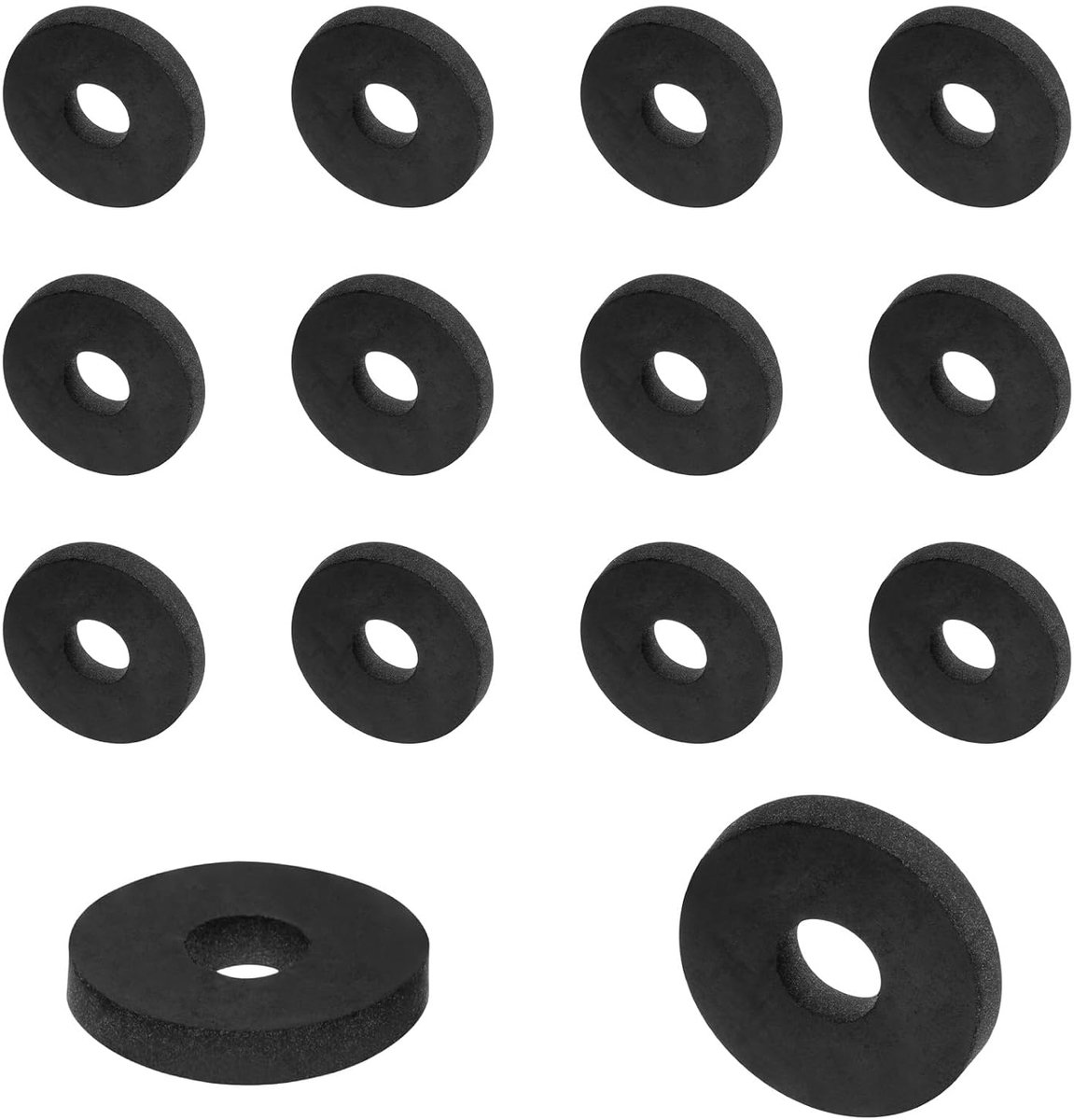 50 stuks rubberen afstandhouders 3/4" AD 1/4" ID 1/8" hoogte ronde trillingsdempers rubberen bus ogen dikke rubberen schijven voor huis auto accessoires