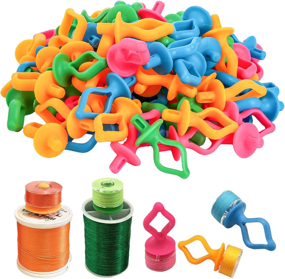 Spoelhouders, 20 stuks borduurbenodigdheden spoelhouderklemmen voor spoelorganizer, naaien, knutselbenodigdheden