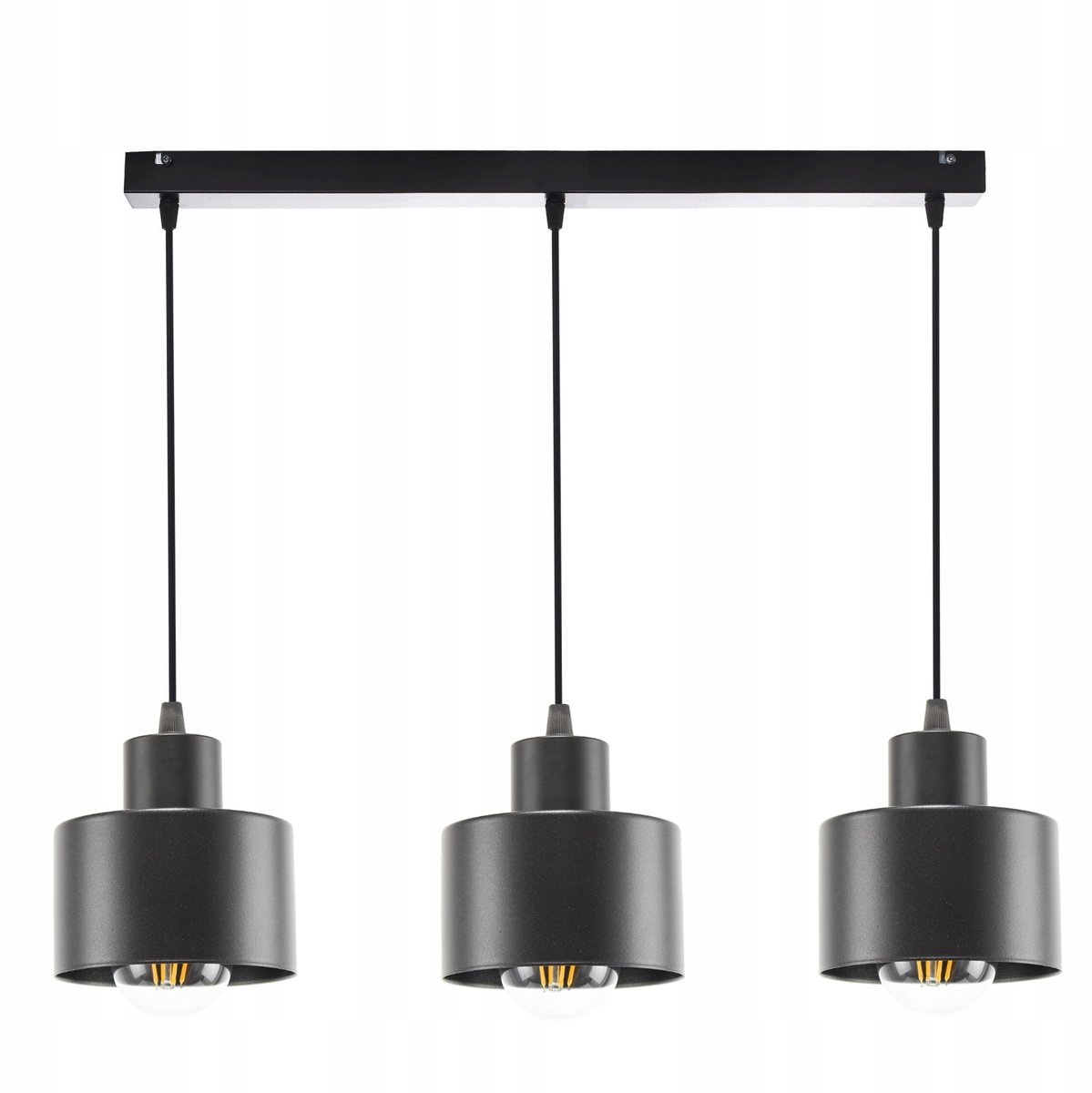 Merkloze Zwarte Ronde Hanglamp LED - 3xE27 - Modern Design