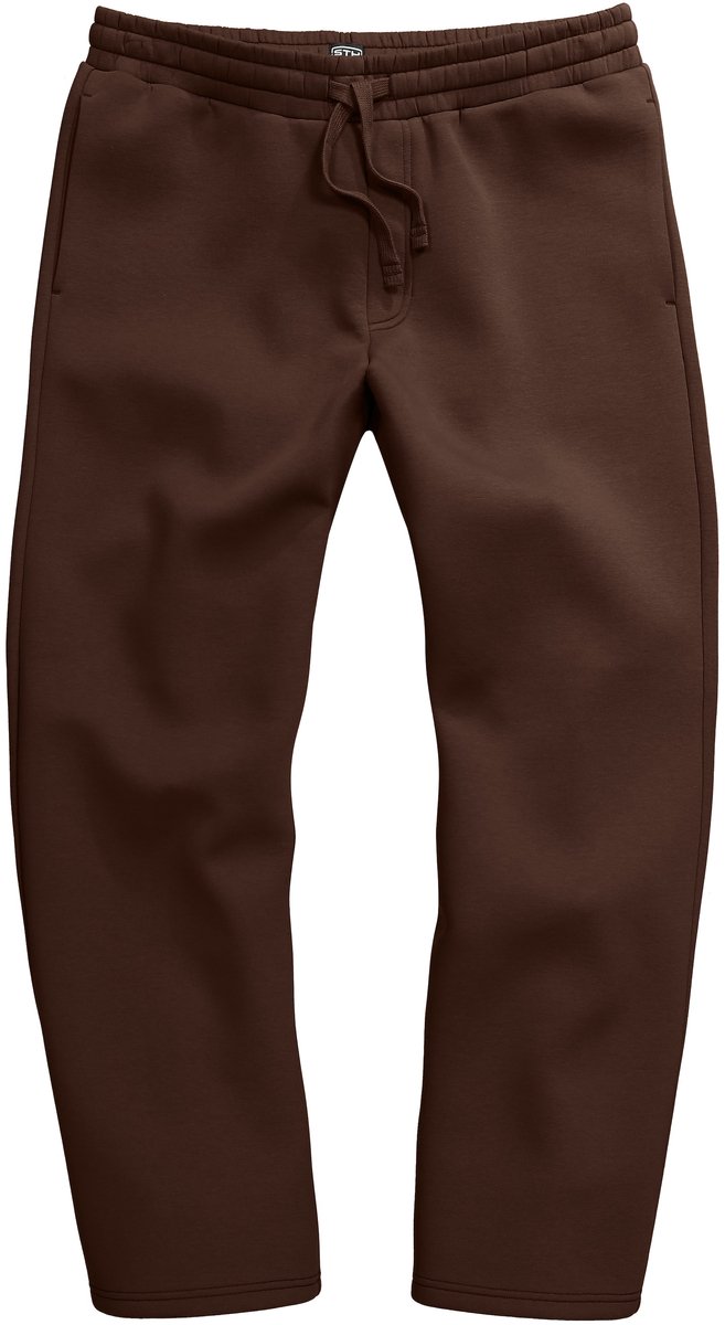 STHUGE - Heren - Sweatpants elastische tailleband baggy fit - Donkerbruin - Maat 3XL