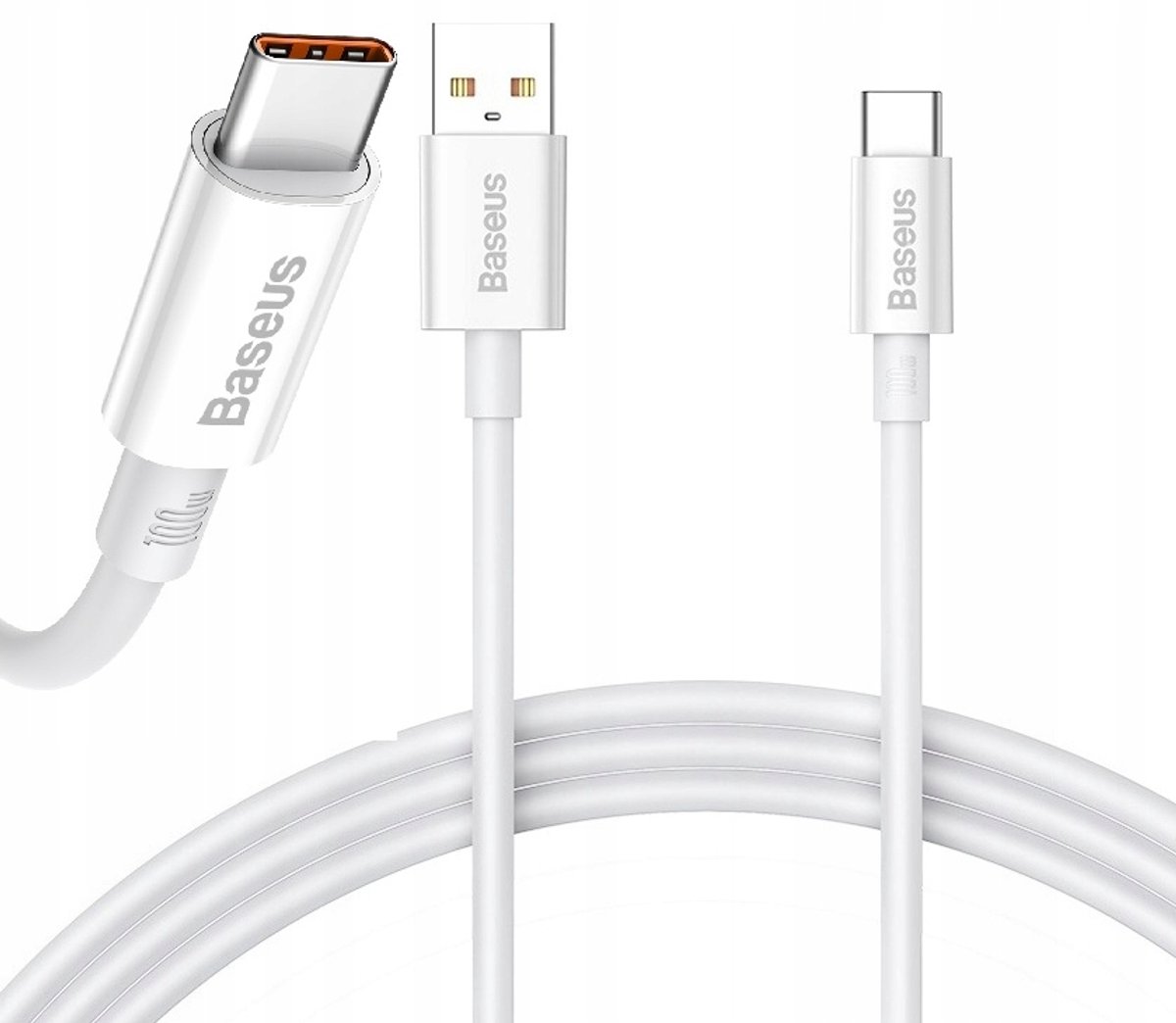 Baseus USB-C Kabel 100W 6A Snel Laden voor Xiaomi 15/15T Serie