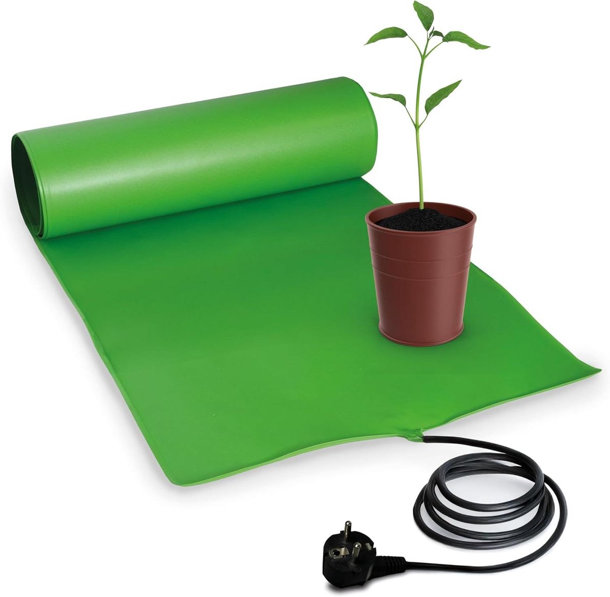 Verwarmingsmat Planten - Kweekbooster Warmteplaat - Zaadkieming en Stekken - 100% Waterdicht - 25 x 35 cm - Zwart