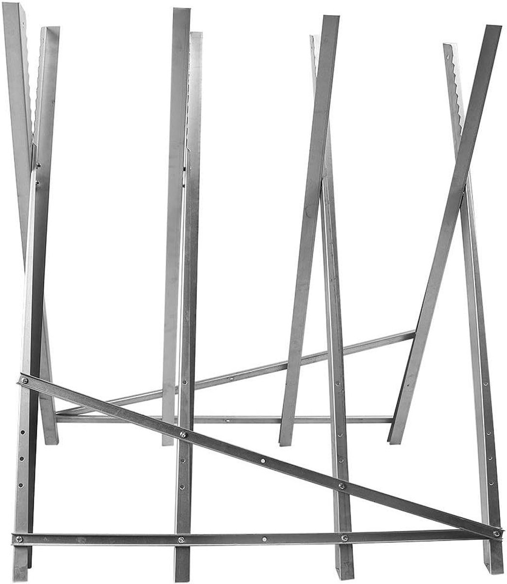 Zaagbok Opvouwbaar - Hout Zaagstandaard - Hout Zagen - Maximale Belasting 150kg - 84 x 80 x 80 cm - Zilverkleurig
