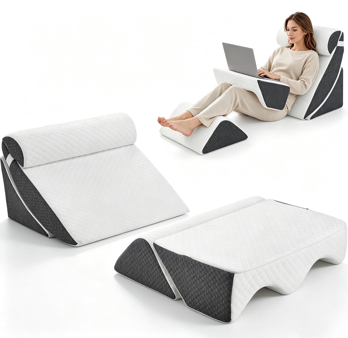 SolidKeus - Set van 5 Orthopedische Bedwigkussens voor Comfortabel Slapen