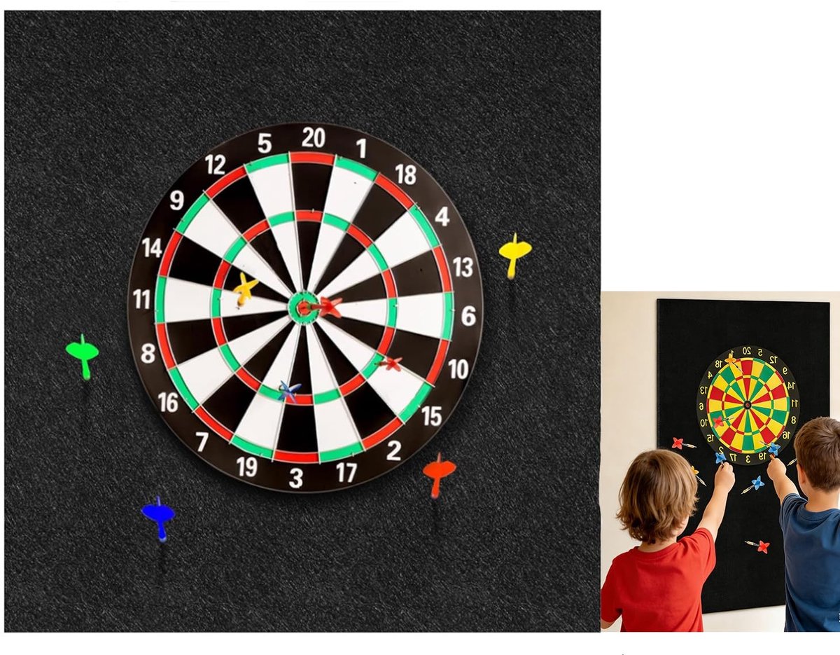SolidKeus - Dartbord Wandbescherming van Geluidsabsorberend Materiaal