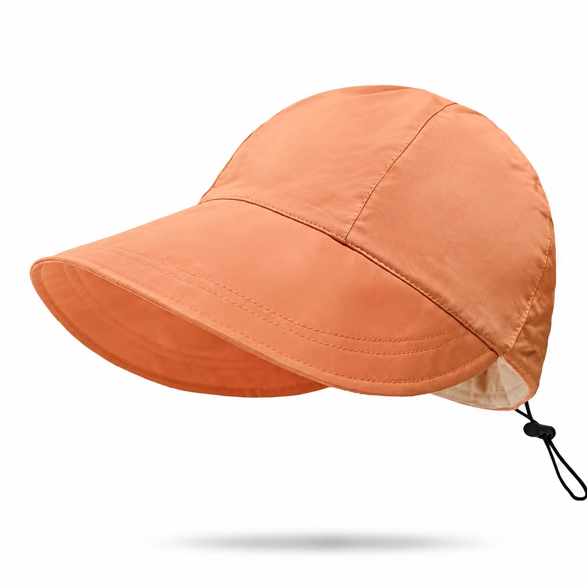 ECTEATOY® Zonnehoed - Hoed - UV-Bescherming UPF 50+ - Brede Rand - Ademend & Sneldrogend - Opvouwbaar - Vissershoed - Oranje