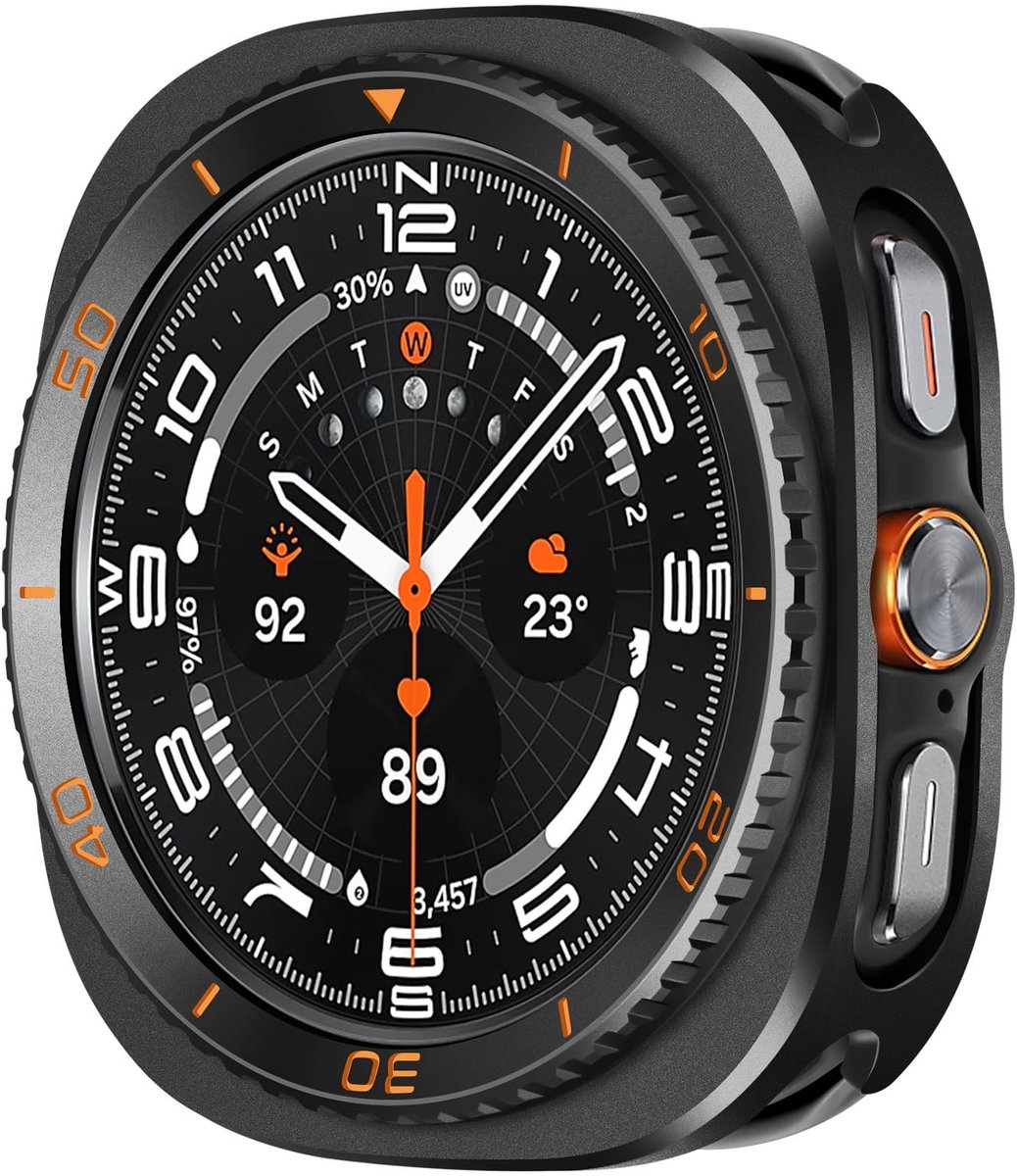 SolidKeus - 3-in-1 Metalen Hoes voor Smartwatch Ultra 47mm met Schermbescherming