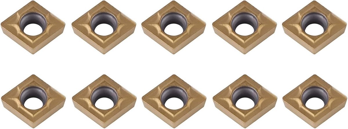 10 x indexeerbare inzetstukken van CNC-hardmetaal voor draaigereedschap, precisie en duurzaamheid