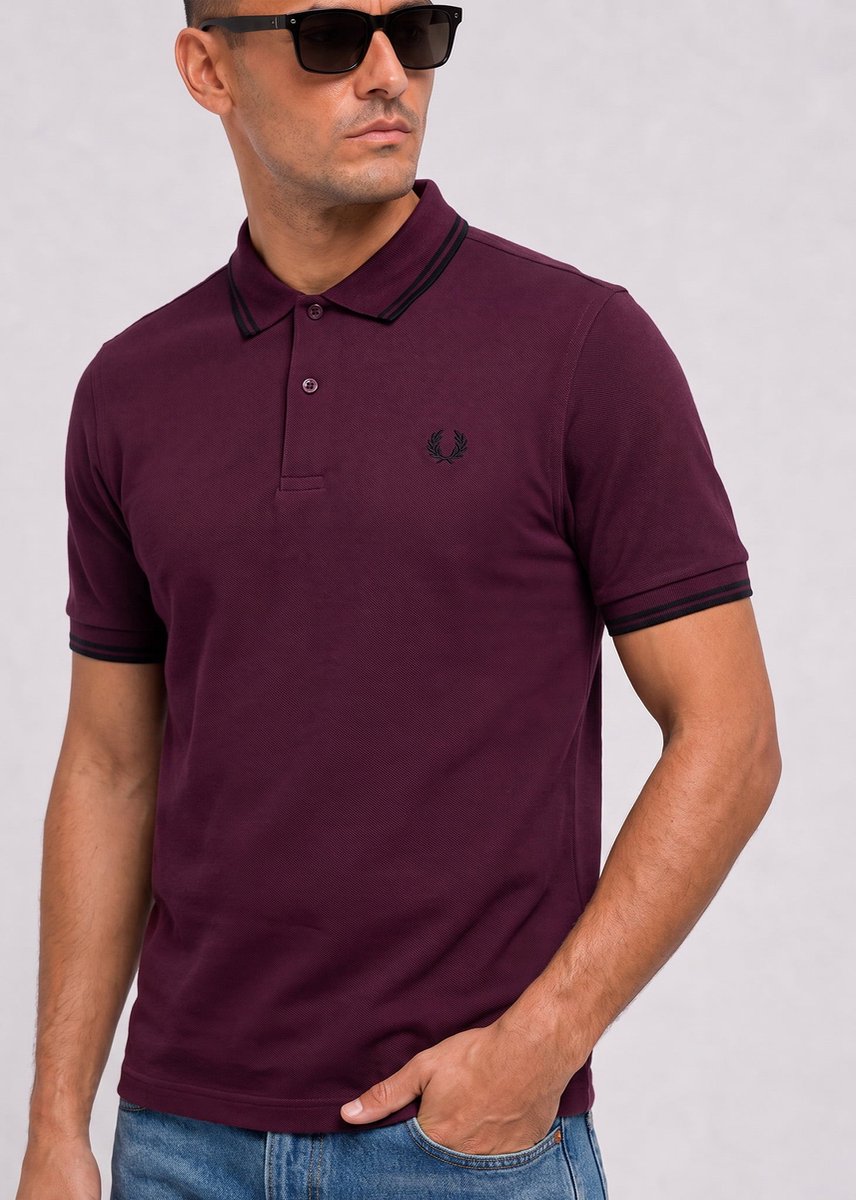 Fred Perry Twin tipped polo Plum