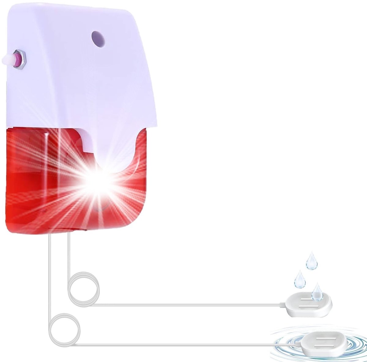 SolidKeus - Waterlekdetectie met 2 Probes en 120dB Alarm