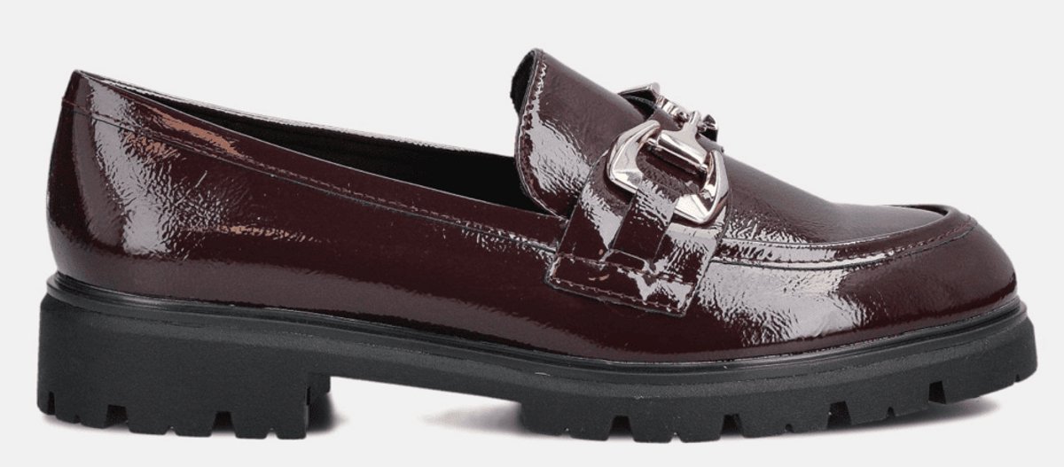 Marco Tozzi Dames Mocassin | Bordeaux | Maat: 39