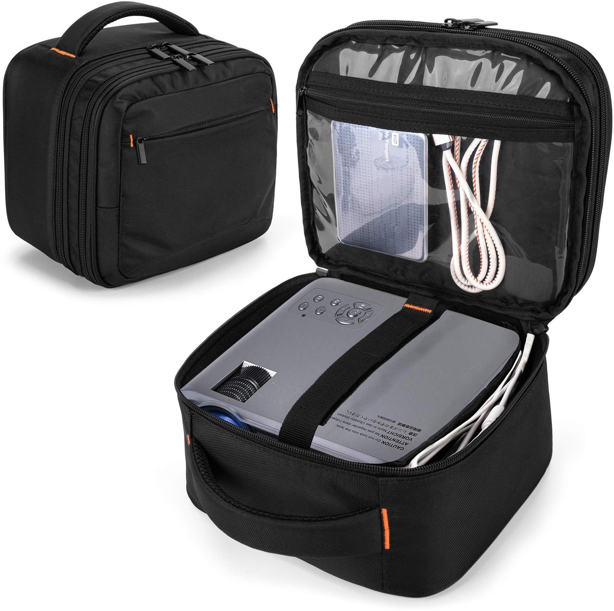 SolidKeus - Draagtas voor Mini Video Projector met Afneembare Scheidingswand