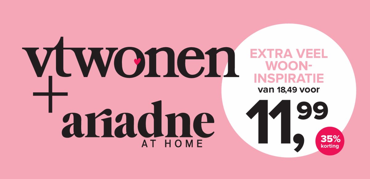 Pakket vtwonen + Ariadne at Home 2026-08 - Magazine voordeelpakket