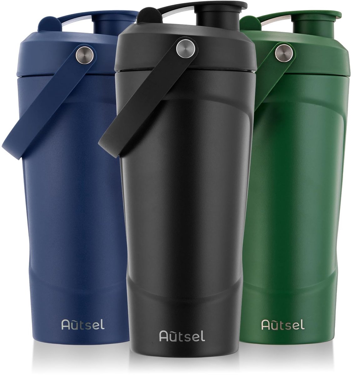 SolidKeus - RVS Protein Shaker 750ml met MixBall en Handvat