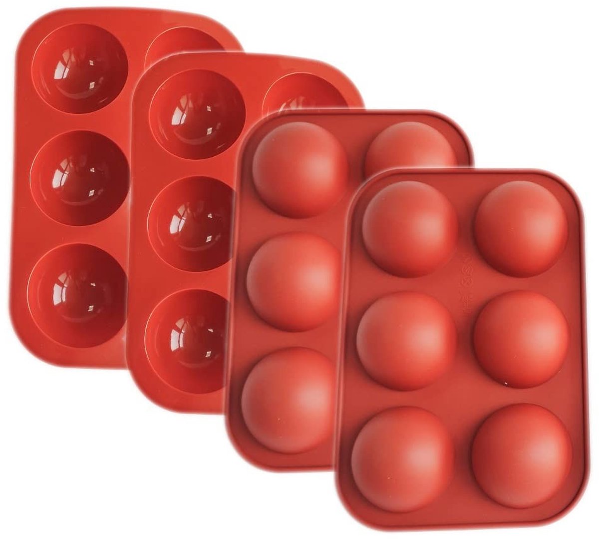 SolidKeus - Set van 4 Kleine Siliconen Bakvormen