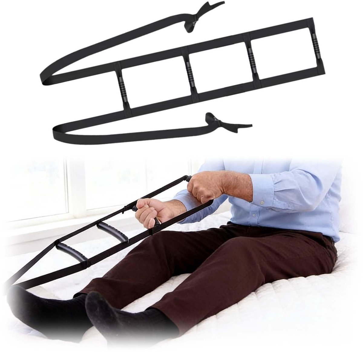 SolidKeus - Verstelbare Bed Ladder voor Ondersteuning en Comfort