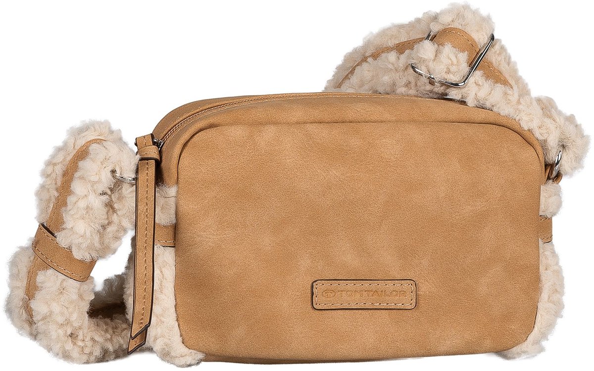 TOM TAILOR schoudertas Neela Camera Bag Camel Lichtbruin