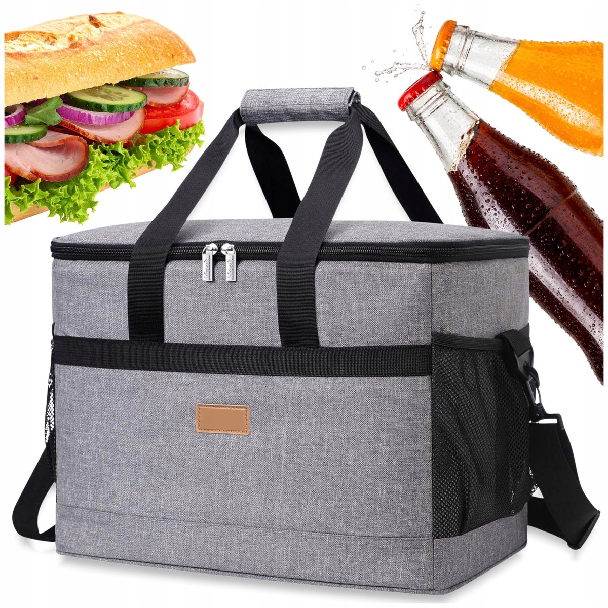 Thermobag 28L - Isolatie Tas voor Picknick, Vissen, Strand & Reizen