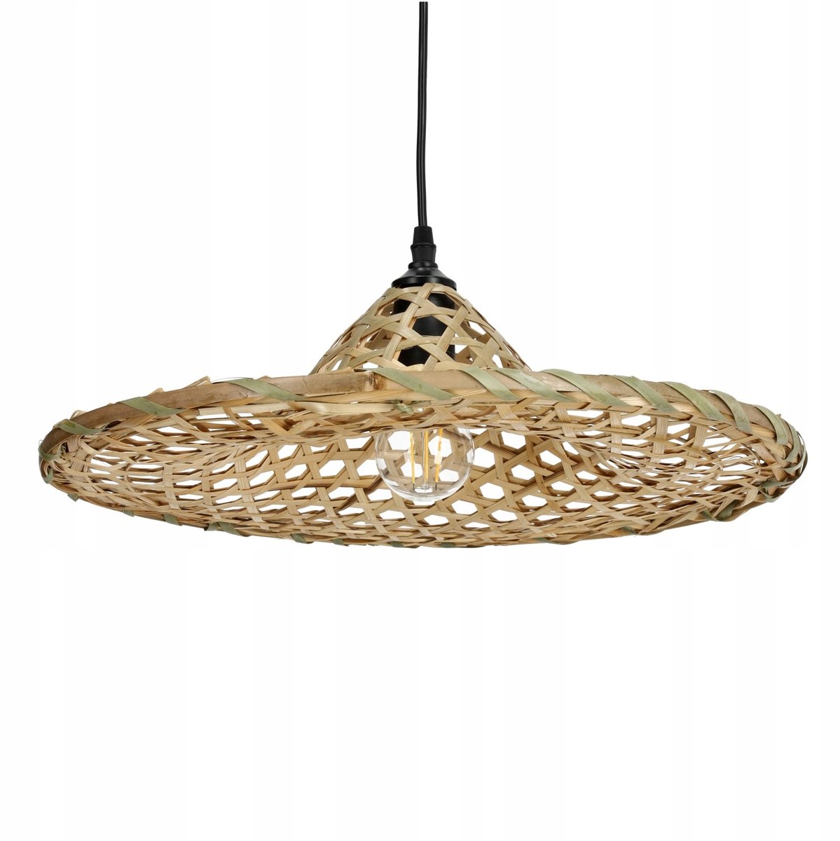 Boho Hanglamp Bamboe Natuurlijk Groot 40cm E27
